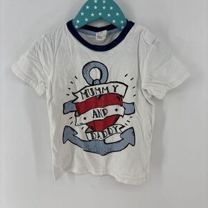 H&M anchor tattoo style tshirt kids